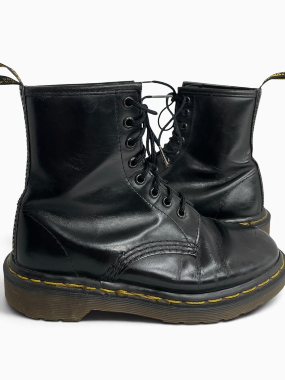 Dr. Martens Vintage 1460 Made in England Black Leather Combat Boots Women's 6